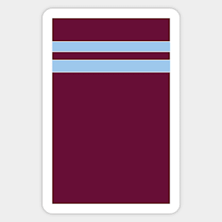 Aston Villa Retro 1985 Claret and Blue Home Bars Sticker